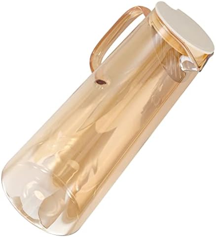 Upkoch 3pcs de grande capacidade jarro de jarro de água fria com tampa de copo de vidro bebendo copos bebendo copos com tampas