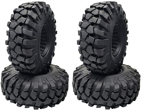 Sigrid 4pcs 1,9 polegada pneu de borracha de 1,9 pneus de roda 108x40mm para 1/10 rc rastreador trx4 scx10 ax10 iii axi03007