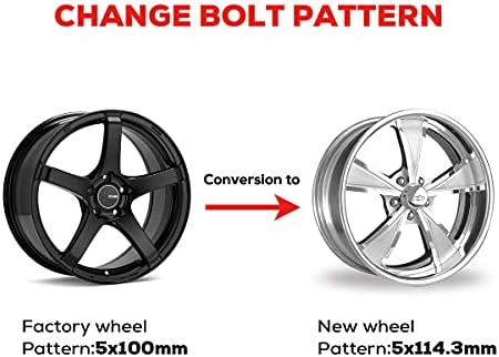 Dynofit 5x100 a 5x4.5 adaptadores de rodas para rodas mudam, jantes 5x4.5 em veículos 5x100mm Espaçadores de roda convertidos