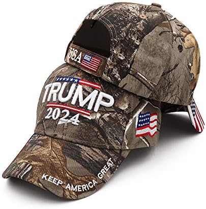 Trump 2024 Hat Donald Trump Hat 2024 Mantenha a América Grande chapéu maga Camo bordado boné de beisebol ajustável