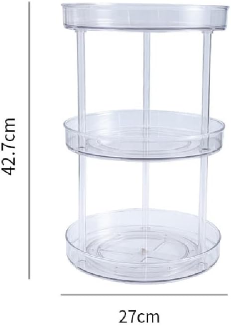 Jahh Rotation Gabinet Organizador Cosmético Rack de armazenamento transparente Turquilha para o quarto da cozinha