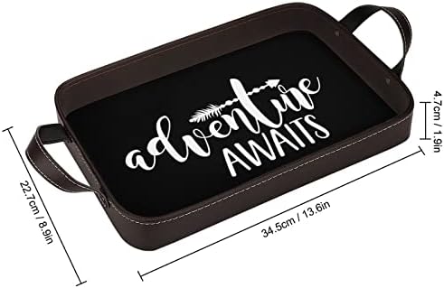 Adventure aguarda Arrow PU Leather Bandey Square Serving Bandey