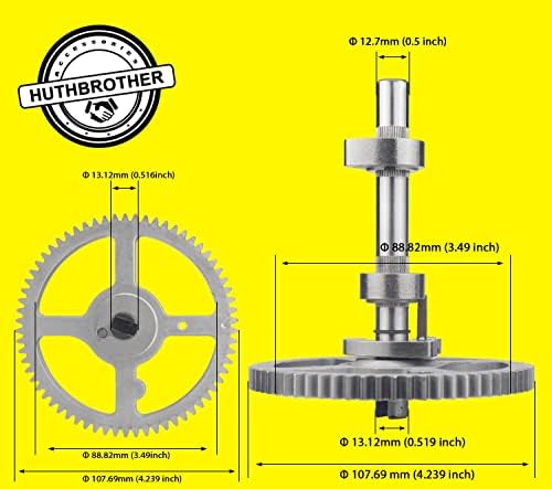 84005207 793880 Eixo de cames - para Briggs & Stratton 793880 793583 792681 791942 795102 Kit de substituição da câmera com 795387