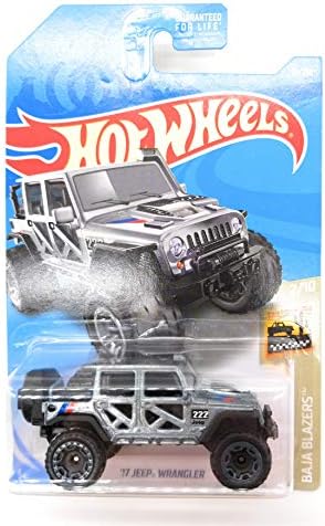 Die Cast Car Wheels Hot Wheels 1:64 Diecast 17 Jeep Wrangler Gray 1:64