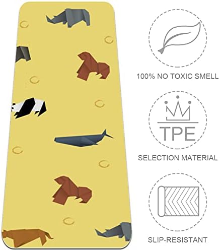 Siebzeh origami animal premium grosso de ioga tapete ecológico saúde e fitness non slip tapete para todos os tipos de