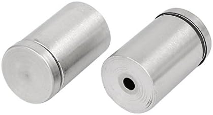 Porcas de metal aexit 25mmx40mm anunciam pino de vidro fixação para parafuso de montagem porca de rebite de prata 4pcs 4pcs