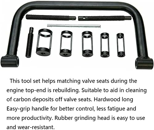 Compressor de mola de válvula com conjunto de lapper de válvula, kit de sortimento de ferramentas de compressão automática
