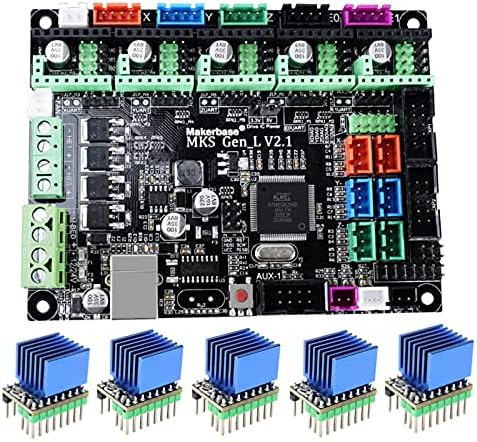 SUTK MakerBase MKS Gen_L v2.1 3D Placa -mãe Placa de controle Suporte TMC2209 TMC2208 UART MODE GEN L 3D PEScentes da impressora