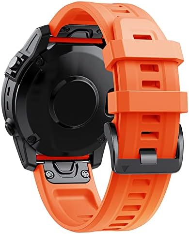 FACDEM OFICIAL SILICONE 26 mm Redunda rápida WatchBand WristStrap para Garmin Fenix ​​7 7x 6 6x 5x 5 3 hr Smart