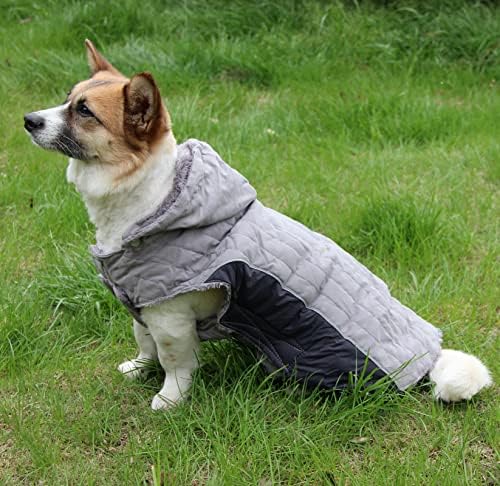 Hoodie de cão de lã Joydaog para cães grandes jaqueta de cachorrinho super quente para casacos frios para cães de