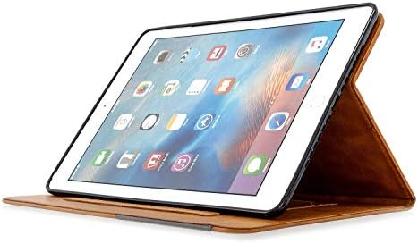 Caso de serviço pesado Premium PU Couro Case compatível com iPad 5/6/7/8/9 9,7 polegadas, capa Smart Magnetic Flip
