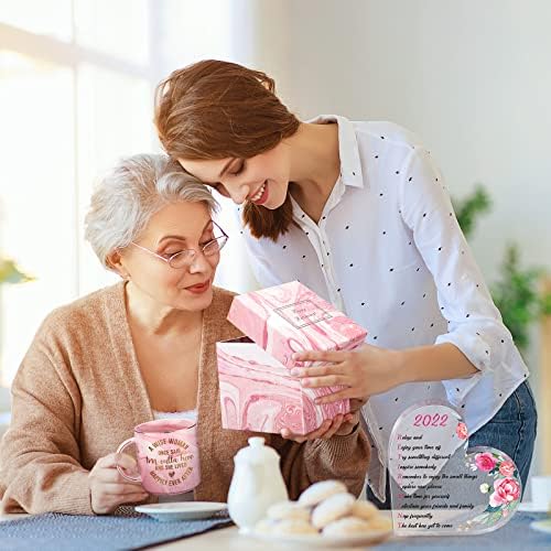 7 peças presentes de aposentadoria para mulheres 2022 Presentes de aposentadoria felizes, caneca de café, colher, lembrança