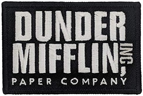 Dunder Mifflin Inc - The Office Bordeded Patch - 2x3