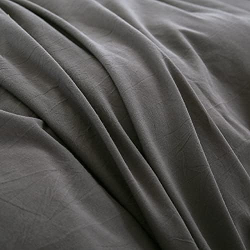 Conjunto de capa de edredom de Ventidora Conjunto de cama de algodão lavado 3 peças CAL KING SIEL, 1200 LINHAS