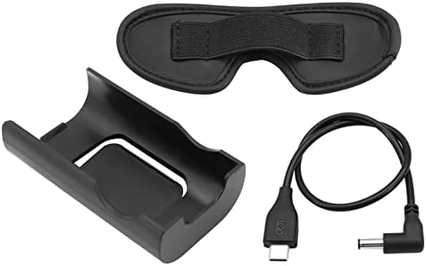 Óculos de plástico Caixa de alimentação de lentes da caixa de bateria Cabo de alimentação para DJI Avata Goggles 2 Parte do acessório