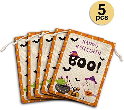 Sacos de favor da festa de Halloween para crianças, suprimentos de festa decorações, presentes para meninos meninas, celebração de