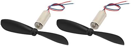 Equipamento elétrico Aexit 2PCS DC 4.2V 50000rpm 6mmx14mm Motor W CCW Hélice para aeronave de avião RC