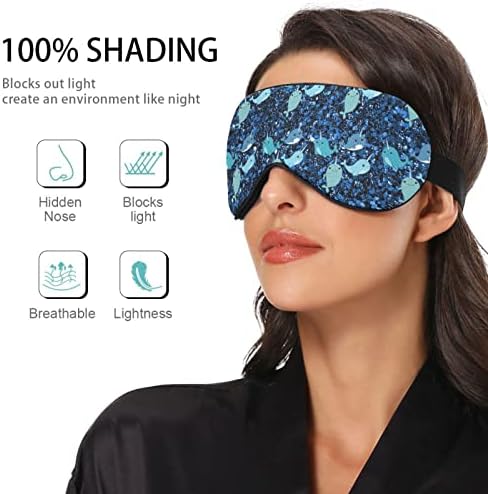Máscara de olho do sono unissex Cute-nariz-azul-de noite para dormir máscara de dormir confortável