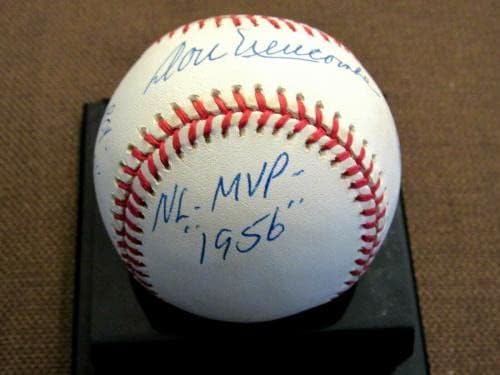 Don Newcombe Brooklyn Dodgers Stat assinou Jackie Robinson Onl Baseball JSA - Bolalls autografados