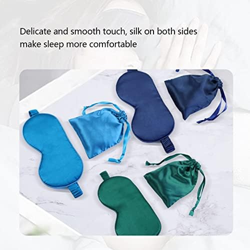 Bolsa de olho de seda com bolsa de armazenamento Shading Pillows ocular capa de olho de olhos para relaxamento Night Sleep Sleep