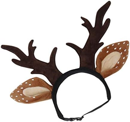 Hemobllo Dog Elk Rena Antler Band para a cabeça para cães de cães de Natal Cat Christmas Costume Acessórios para cabeças