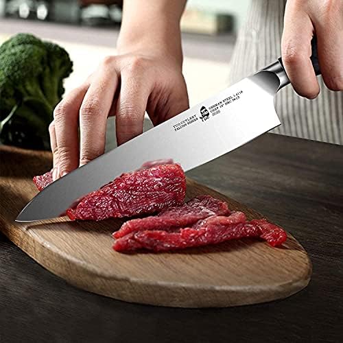 Faca de tuo chef 10 polegadas e faca de utilidade de cozinha 5 polegadas - faca de cozinha de chef com faca de paring - aço alemão