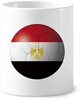 Egito bandeira nacional de futebol de futebol de dentes de dentes de dentes caneta caneca de cerâmica