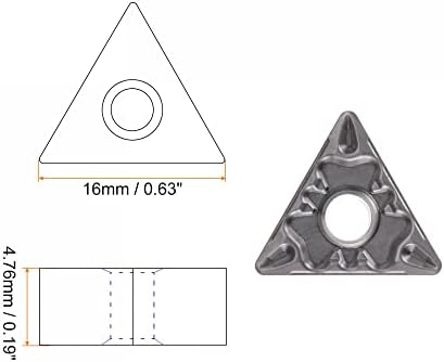 UXCELL CARBIDE Turn Inserts TNMG160408HQ PR9 Ferramenta de corte de ranhura de moagem para o suporte para torneamento da série MTGN