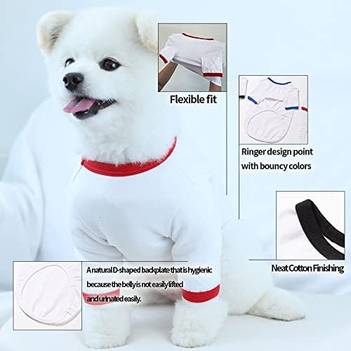 Lucky Petter Ringer Dog Shirt para pequenos e grandes cães camisetas de algodão camisetas de cachorro respiráveis ​​e respiráveis