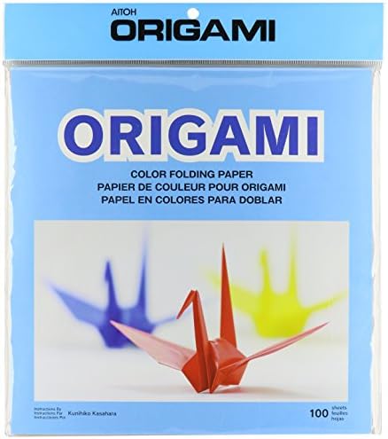 Papel de origami 9,75 x9.75 100/pkg, cores variadas
