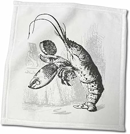 Impressão 3drose de lagosta de Alice no País das Maravilhas - Toalhas
