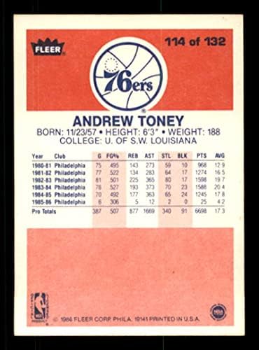 Andrew Toney Card 1986-87 Fleer 114