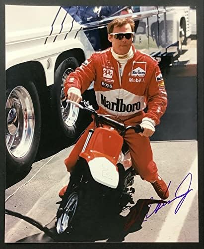 AL UNSER JR FOTO ASSINADO 8X10 CARRO DE AUTOGRAFIA INDY AUTOGRAFIA 500 MARLBORO TPG 1 - MLB autografado Fotos