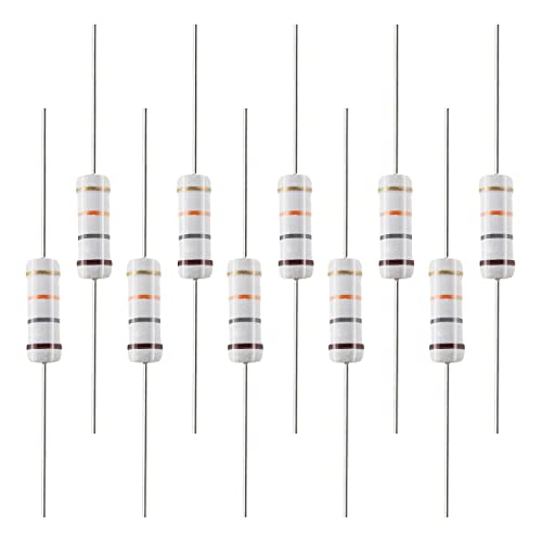 FILECT 75PCS 18KOHM Resistor 1W 5% de resistores de filme de óxido metálico Axial Chamado Prova de projetos eletrônicos