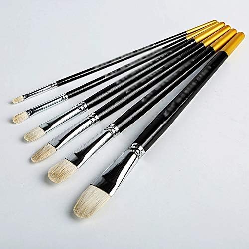 Qjpaxl 6pcs Art Brush redonda pintura pontiaguda pincel pêlos de água cor acrílicos de acrílicos caneta de caneta para pintura suprimentos