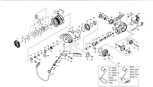 Daiwa genuíno 21 caldia lt2500s botão, número de peça: 202, código de peça: 1H1711