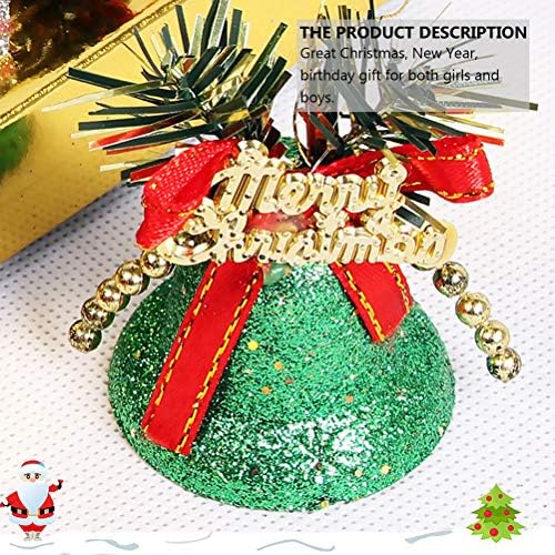 12pcs de Natal Decoração de campainha brilhante Decorações de campainha de Natal decorações de Natal