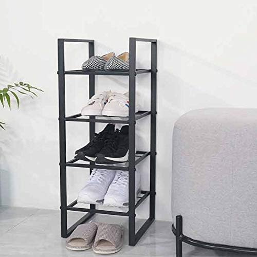 Dingzz Shoe Rack Rack Multi-camada de ferro forjado por porta simples casa minimalista