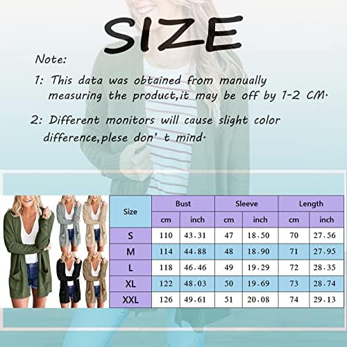 Mulheres caem no cardigã frontal aberto com bolsos casuais tricotar cardigan suéter feminino cardigãs de tamanho plus size