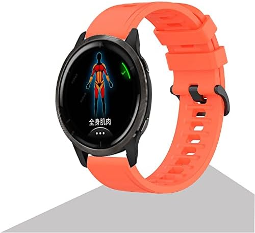 Sawidee Soft Silicone Band para Garmin Vivoactive 4 Smart Watch Sport Sport para Garmin Venu 2 Acessórios de pulseira de pulso