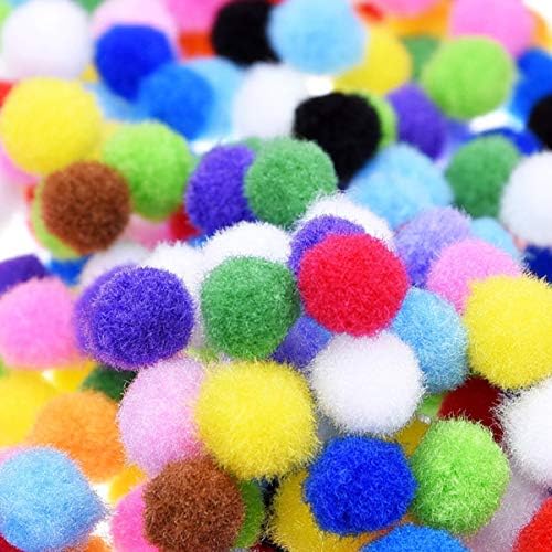 Lenços femininos de doitool 1200pcs pom poms pom pom bolas pom pom pompons para joias de guirlanda barretas fazendo pom