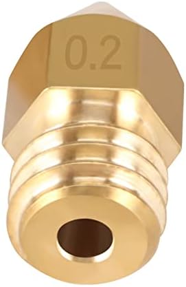 SUTK 5pcs Mk8 Cobre de cobre 0. 2mm 0. 4mm 0. 5mm 0. 6mm 0. 8mm 1. 0 mm 3D Extrusora de parte da impressora M6 B na rosca