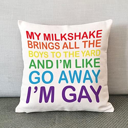 Eu gosto de ir embora, eu sou o travesseiro de arremesso gay capa de travesseiro romântico transgênero pansexual lgbtq
