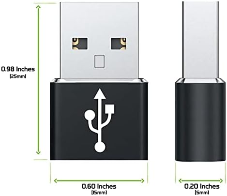 Usb-C fêmea para USB Adaptador rápido compatível com seu corpo Canon Eos R6 para carregador, sincronização, dispositivos OTG