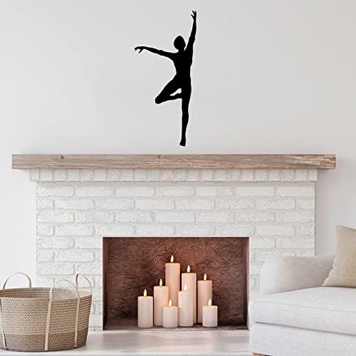 Metal Sign Laser Cut Sign Sign Ballerina Dance Iron Arte Escultura de parede House House House Decoração de casa Decorativa