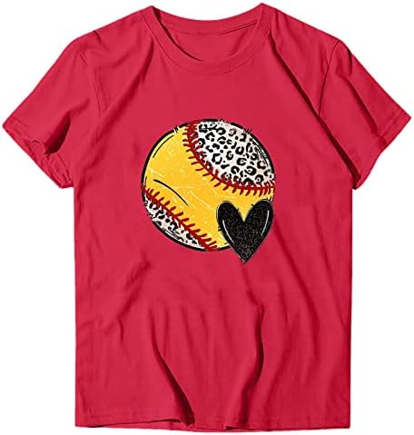 Tampas sexy de plus size para mulheres, beisebol tee de beisebol de beisebol de beisebol camiseta de verão casual manga curta Tops