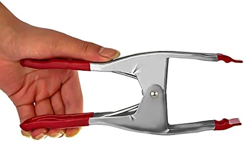 Braçadeira de mola de metal de 9 polegadas com ponta vermelha