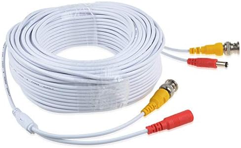 PKPower 50ft BNC BNC Video Power Wire Cord para LOREX LHV828 LHV16212 SISTEMA CABE