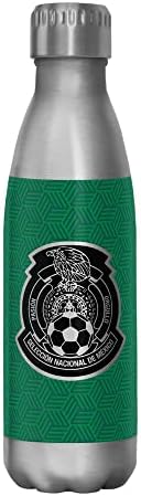 Antecedência do cubo verde da seleção mexicana 17 oz garrafa de água em aço inoxidável, 17 onças, multicolorida