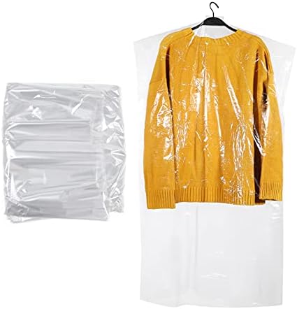 Bolsa de armazenamento de casaco animadamente 50pcs capas de vestuário para roupas sacos de vestuário transparentes para armazenamento